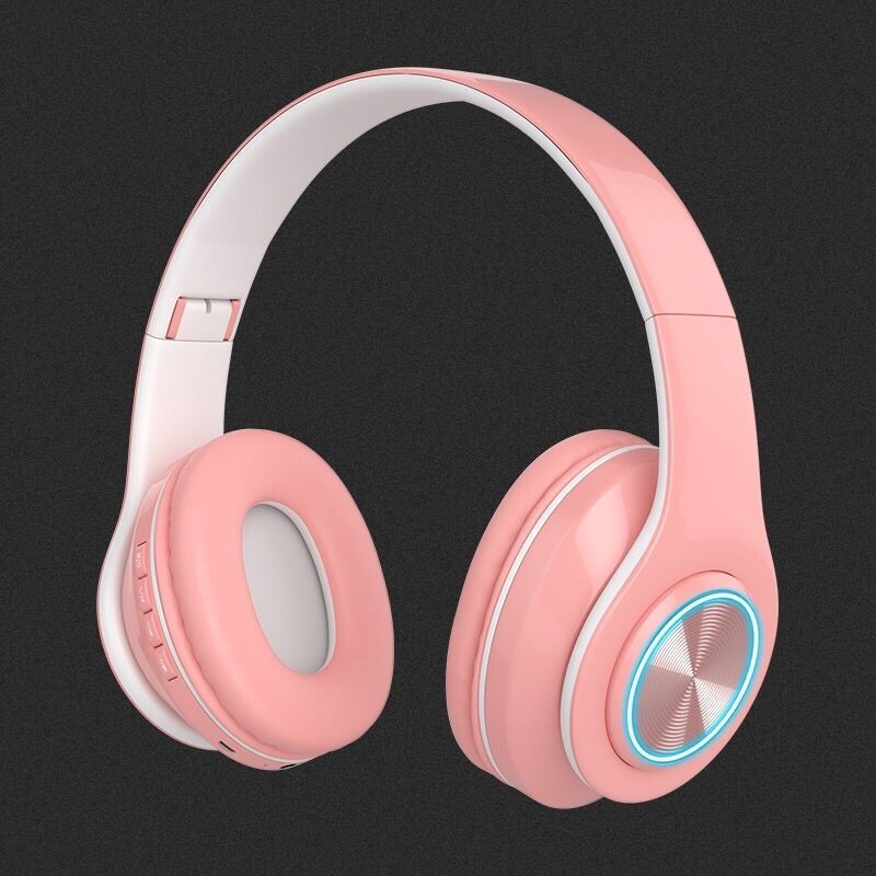 The colorful and luminous Bluetooth wireless headphones are a type of over-ear headset that is compatible with music and calls on all mobile phones and popular headphones detail image 17