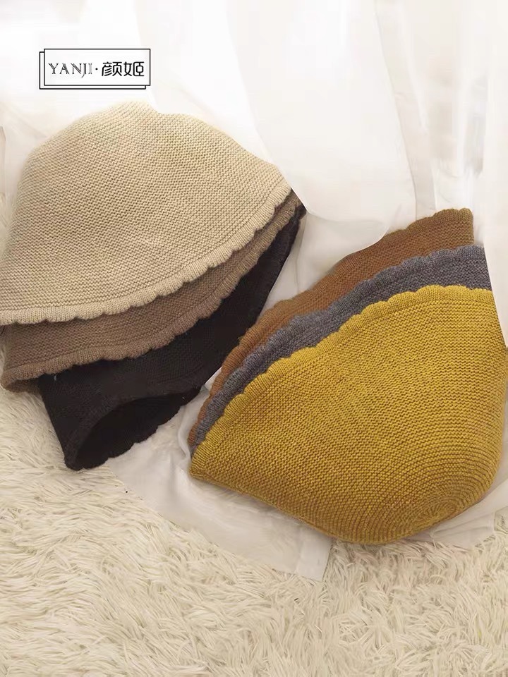 2020 sombrero de pescador mujer moda marca cara cara pequeña influencers versión coreana moda sombrero cubo negro cachemira punto sombrero versátil estilo de otoño de las mujeres undefined