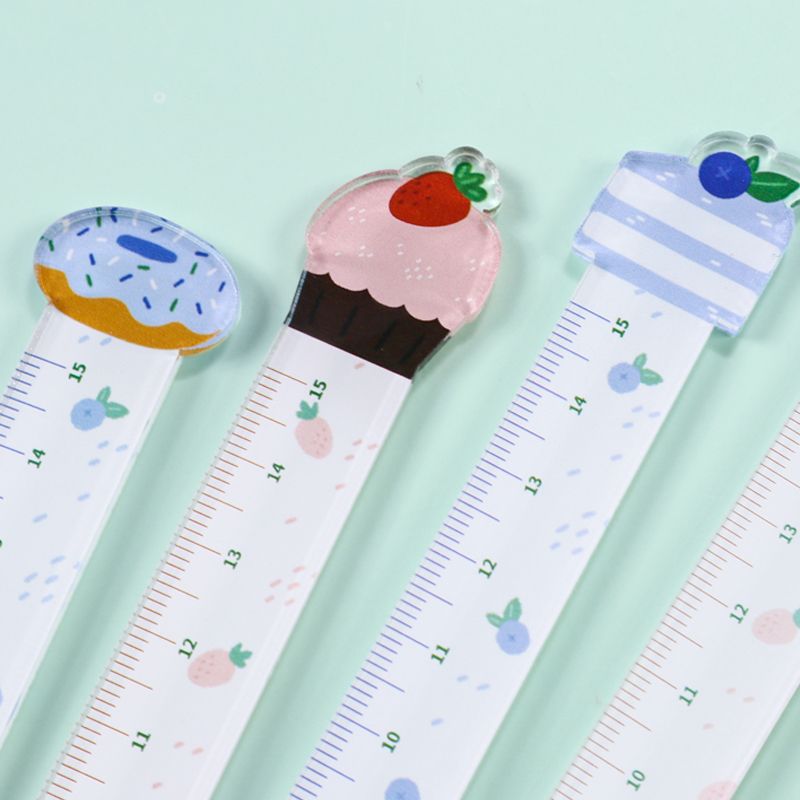 卡通尺子文具一套装小学生用软尺塑料直尺日韩可爱用品详情图3