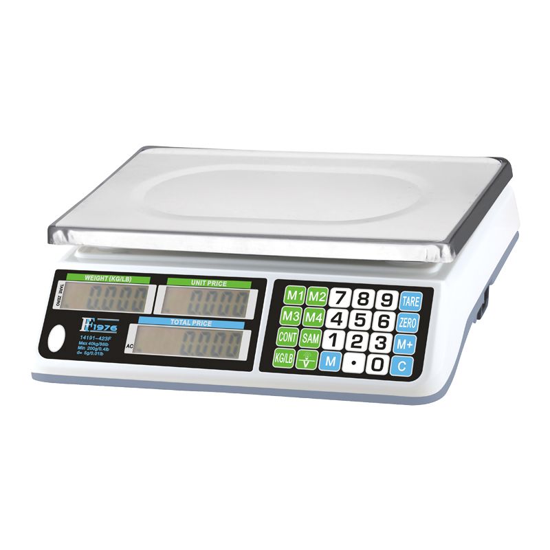 14191-423F electronic Price platform scale, 40KG/5g electronic price scale, commercial scale, export foreign trade, English fruit scale Specification image