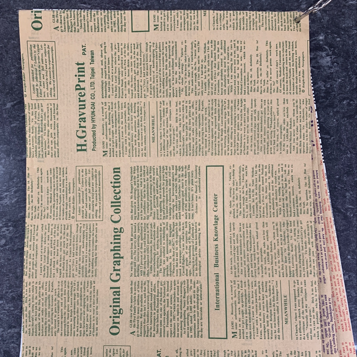 50 * 70 cm English newspaper thumbnail