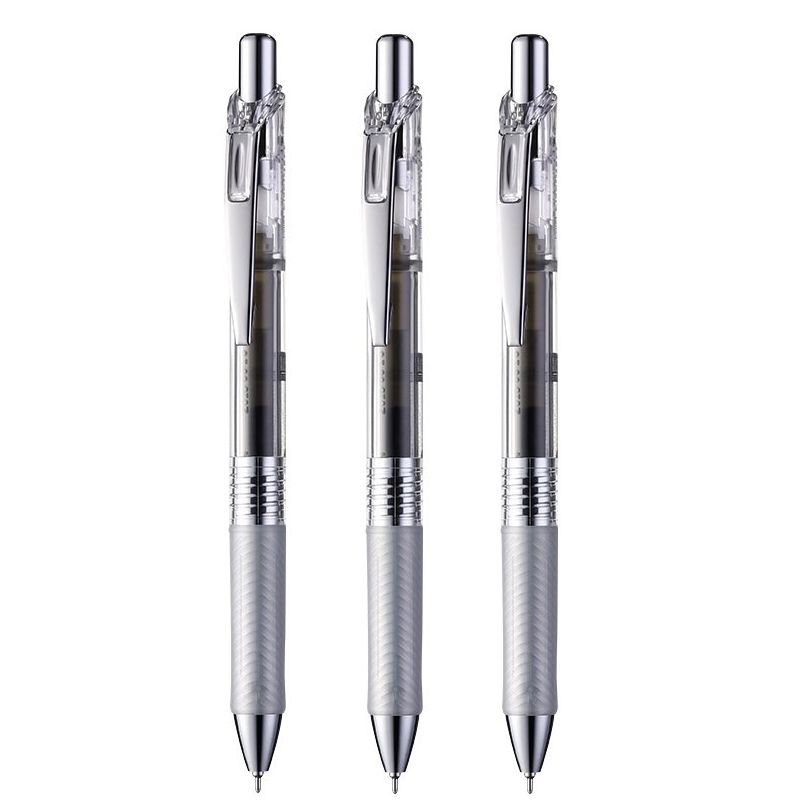 Pentel BLN75TL gel pen from Japan, smooth and quick-drying, large-capacity student examination gel pen, 0.5 three-piece set