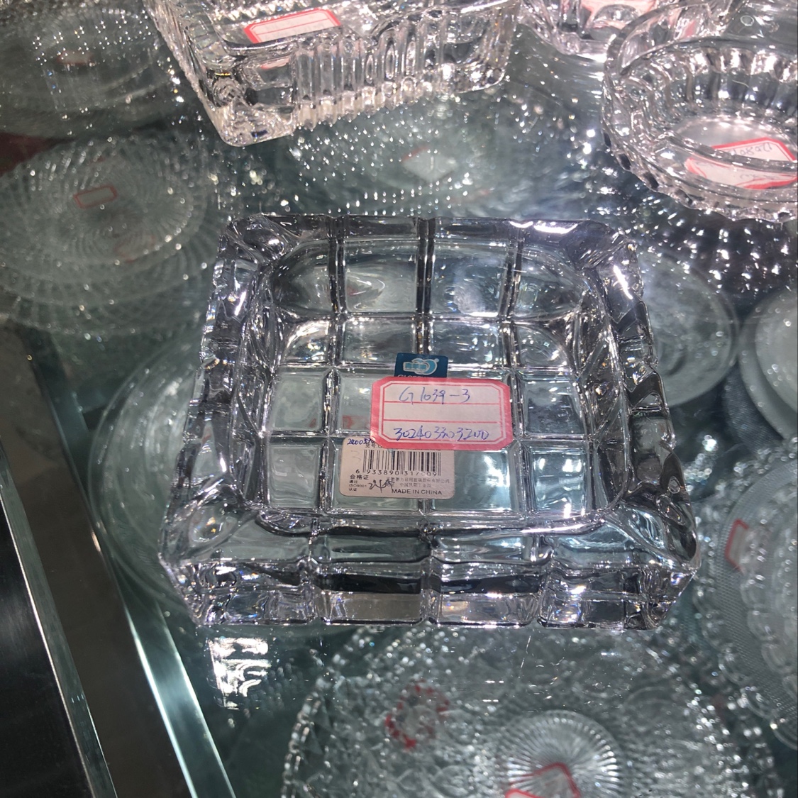Glass ashtray 28