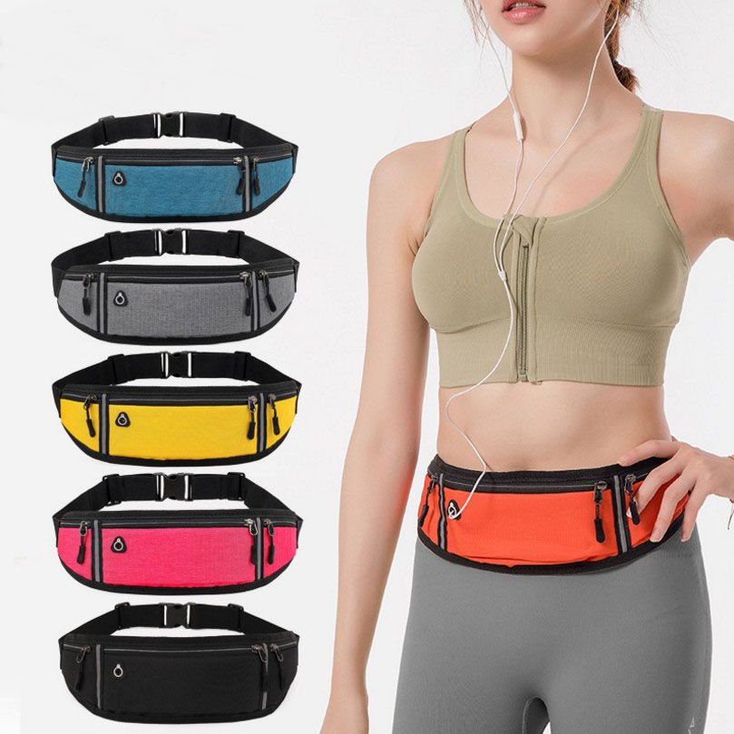 健身运动腰包跑步手机包男女户外装备包防水三节腰带包