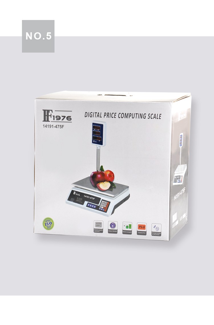 14191-475F electronic scale platform scale, commercial arm-mounted vertical pole scale, pricing scale, 40kg English version weighing detail image 7