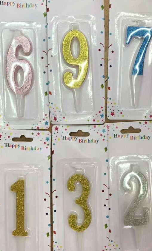 JH001数字蜡烛白底实物图