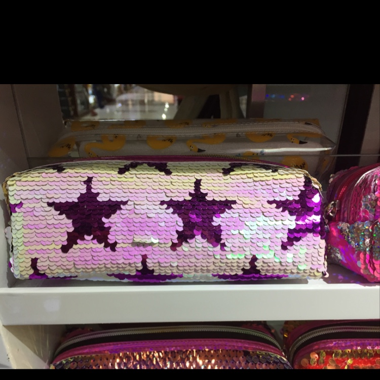 Octagon glitter pen case 9