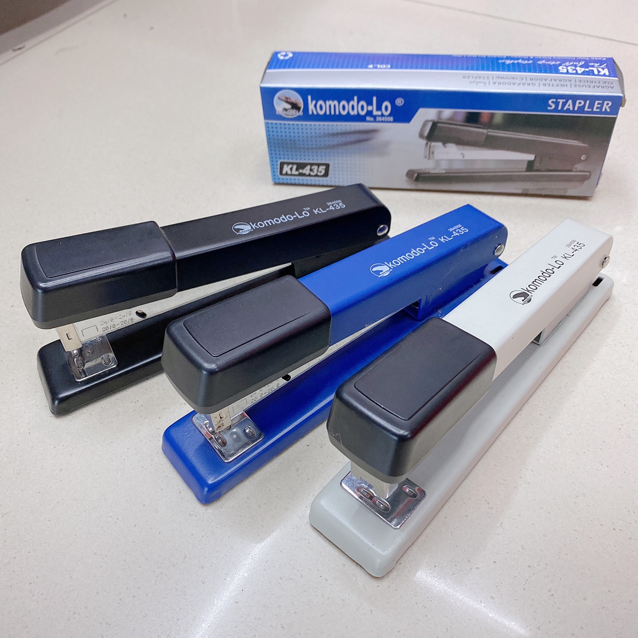 Factory direct sales stapler, student stapler, standard multi-functional office supplies, staples, labor-saving stapler, middle seam binding machine, KL-435