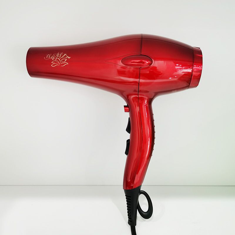 Red hair dryer large wind power custom hair dryer festival wedding gift with hand gift one-key custom cold air thumbnail