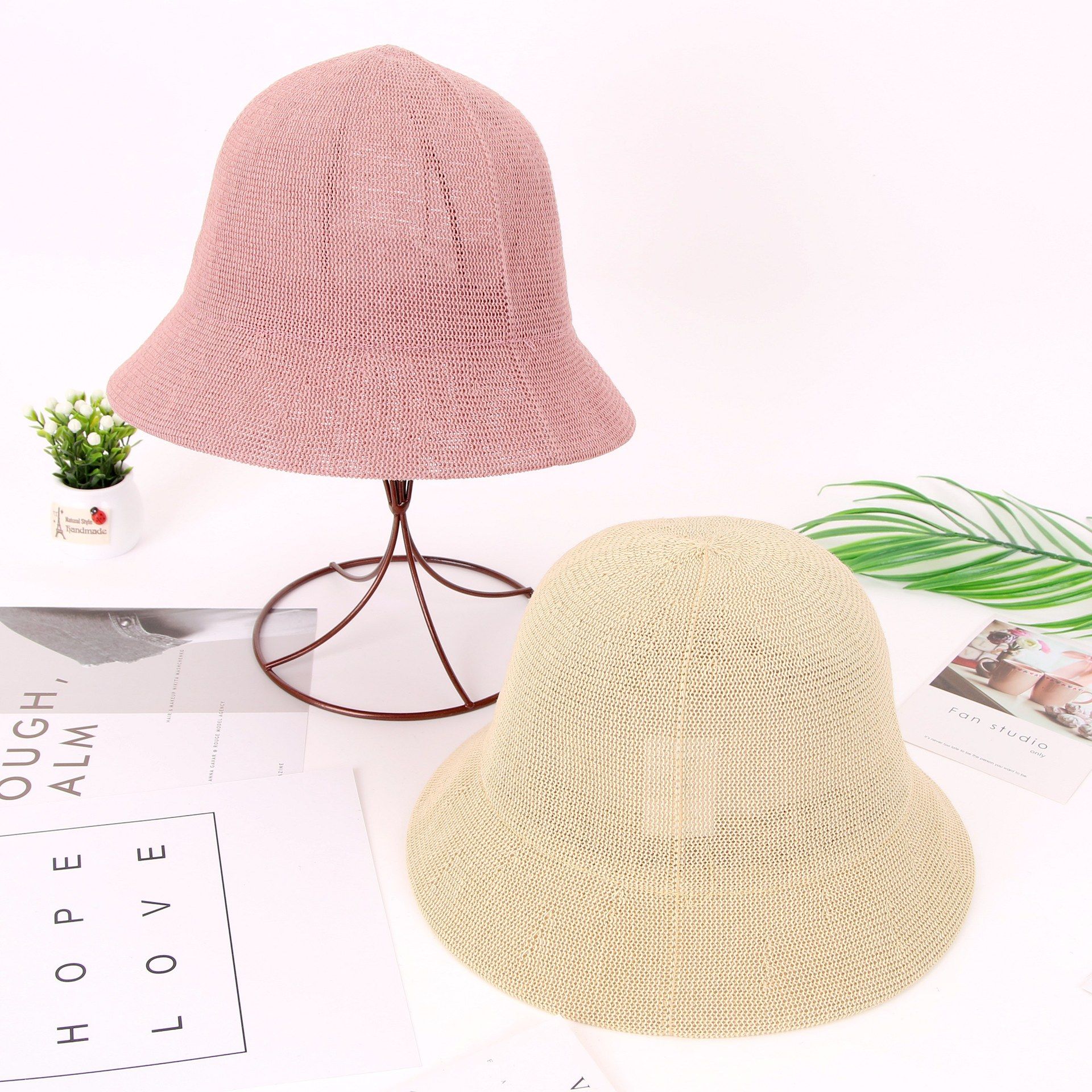 Washable paper hat, fisherman's hat, Woman's Japanese sun protection hat, Foldable literary hat
