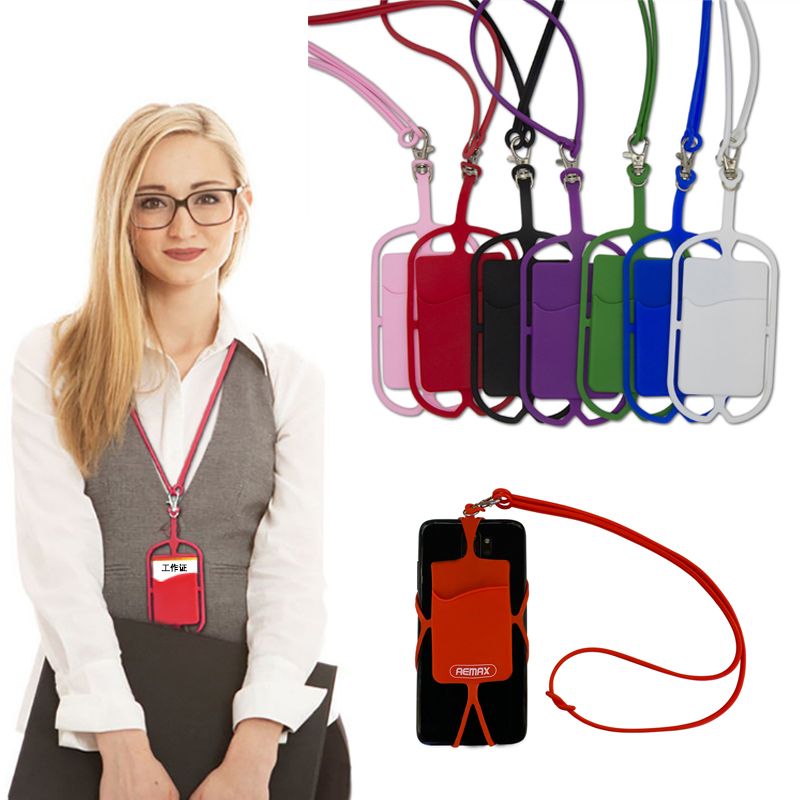 YEXIN2 new silicone anti-fall anti-loss lanyard mobile phone protective cover around anti-fall elastic mobile phone silicone neck protective cover