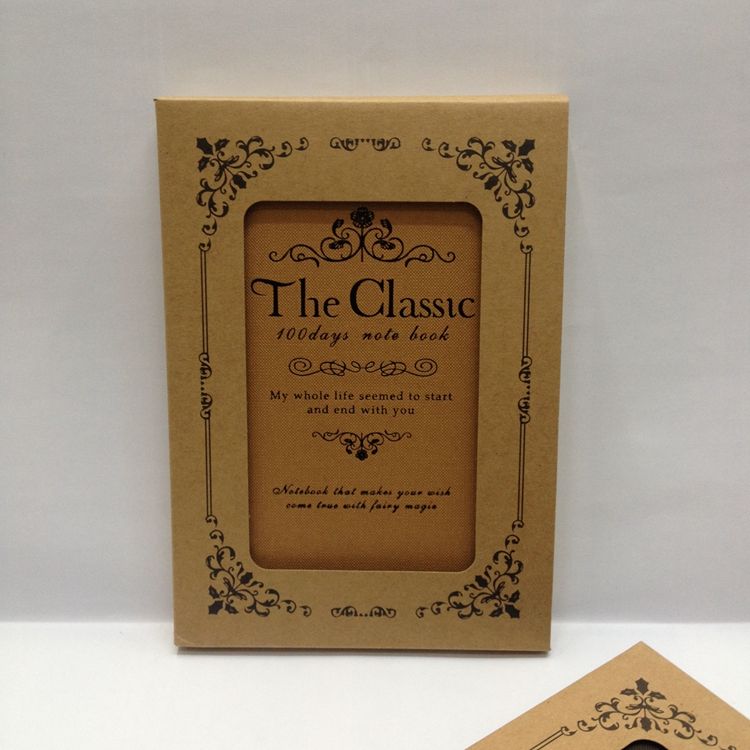Boxed hardcover Notebook A5 Office Notepad Simple literary hardcase book thick C full figure