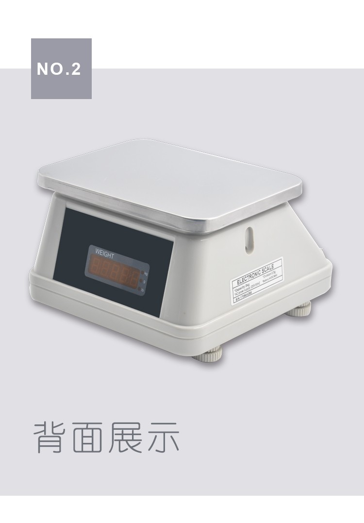 14192-416F electronic scale, red letter waterproof scale, eagle scale, 3-30kg platform scale, battery-powered weighing seafood scale detail image 2