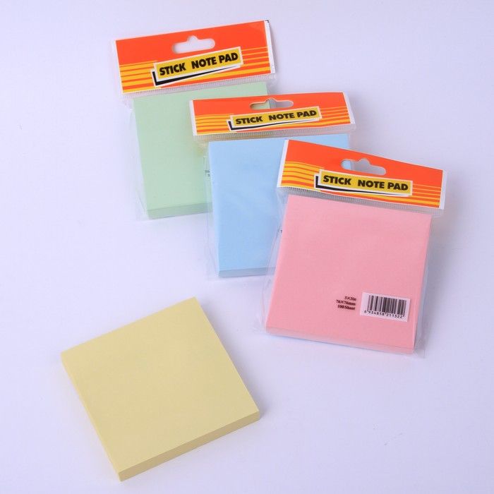 Factory direct message N times paste color square self-adhesive post-it 100 page office culture wholesale custom logo full figure