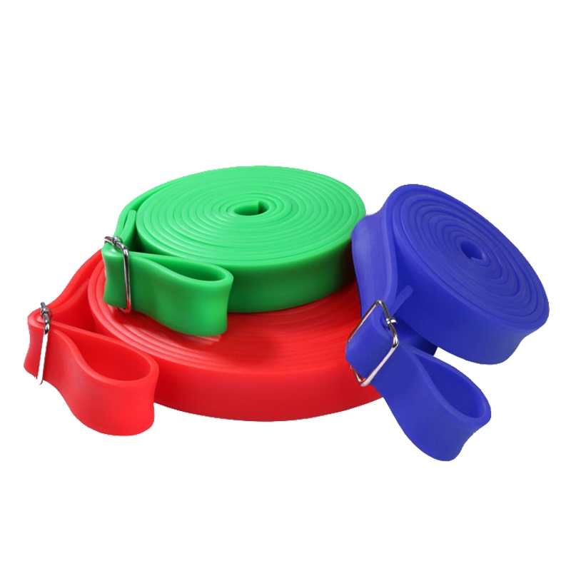 Track and field training elastic belt resistance belt strength men's and women's fitness environmental friendly thickened rubber belt tension ring thumbnail