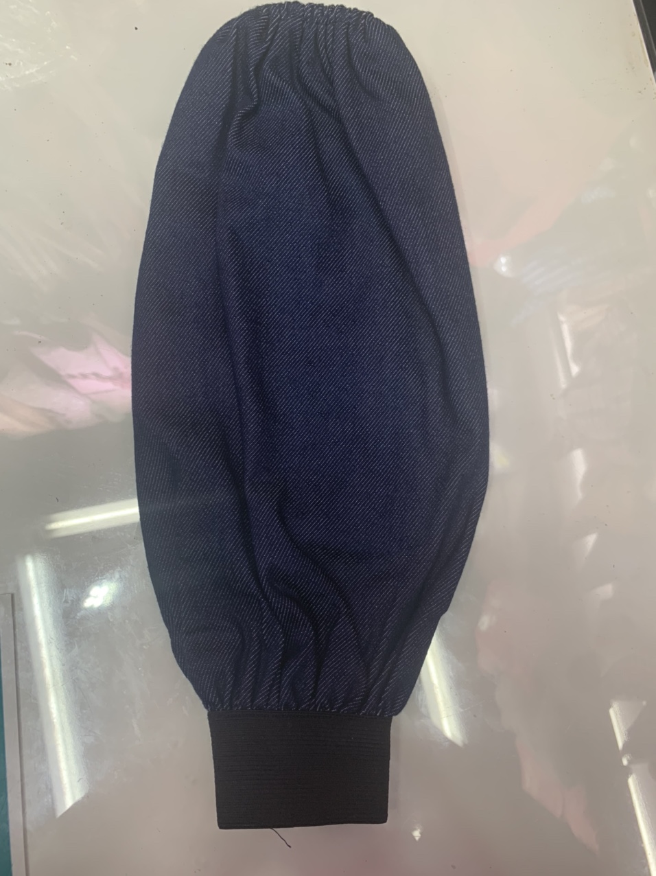 Denim Ribbed Sleeves