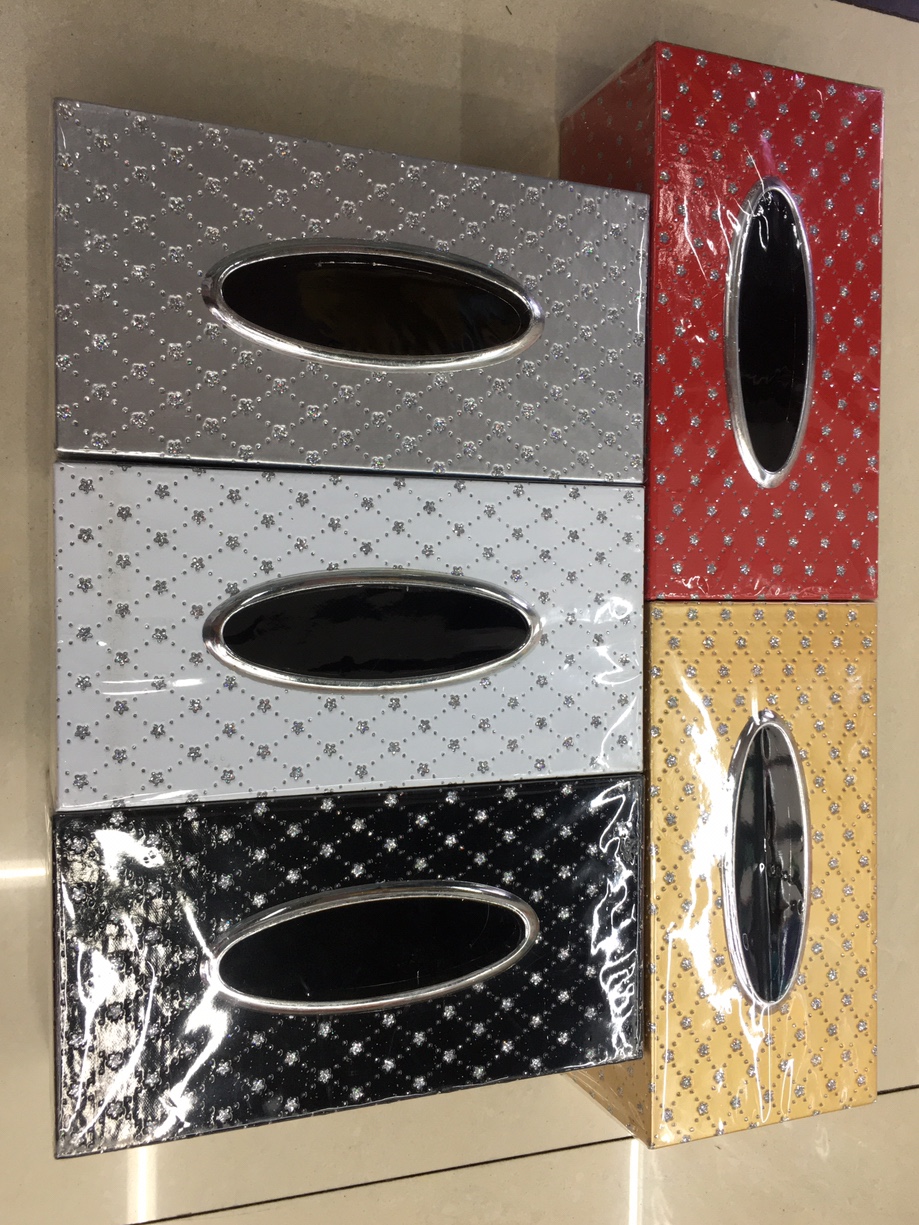 Bright diamond leather paper towel box thumbnail