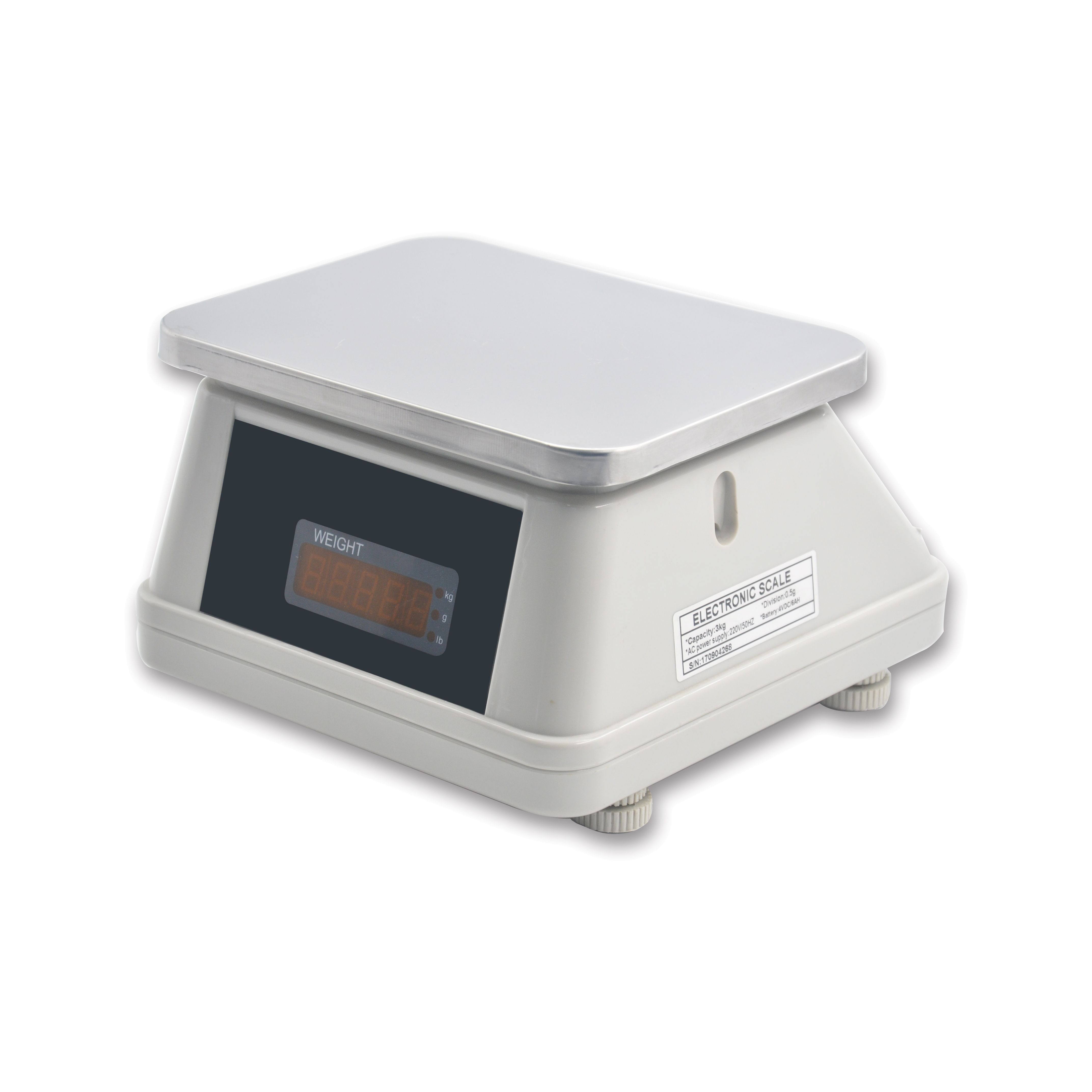 14192-416F electronic scale, red letter waterproof scale, eagle scale, 3-30kg platform scale, battery-powered weighing seafood scale Specification image
