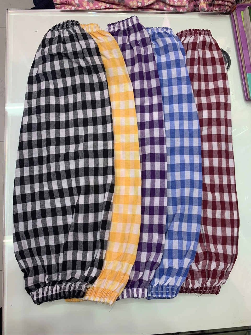 Cotton Plaid Oversized Sleeves