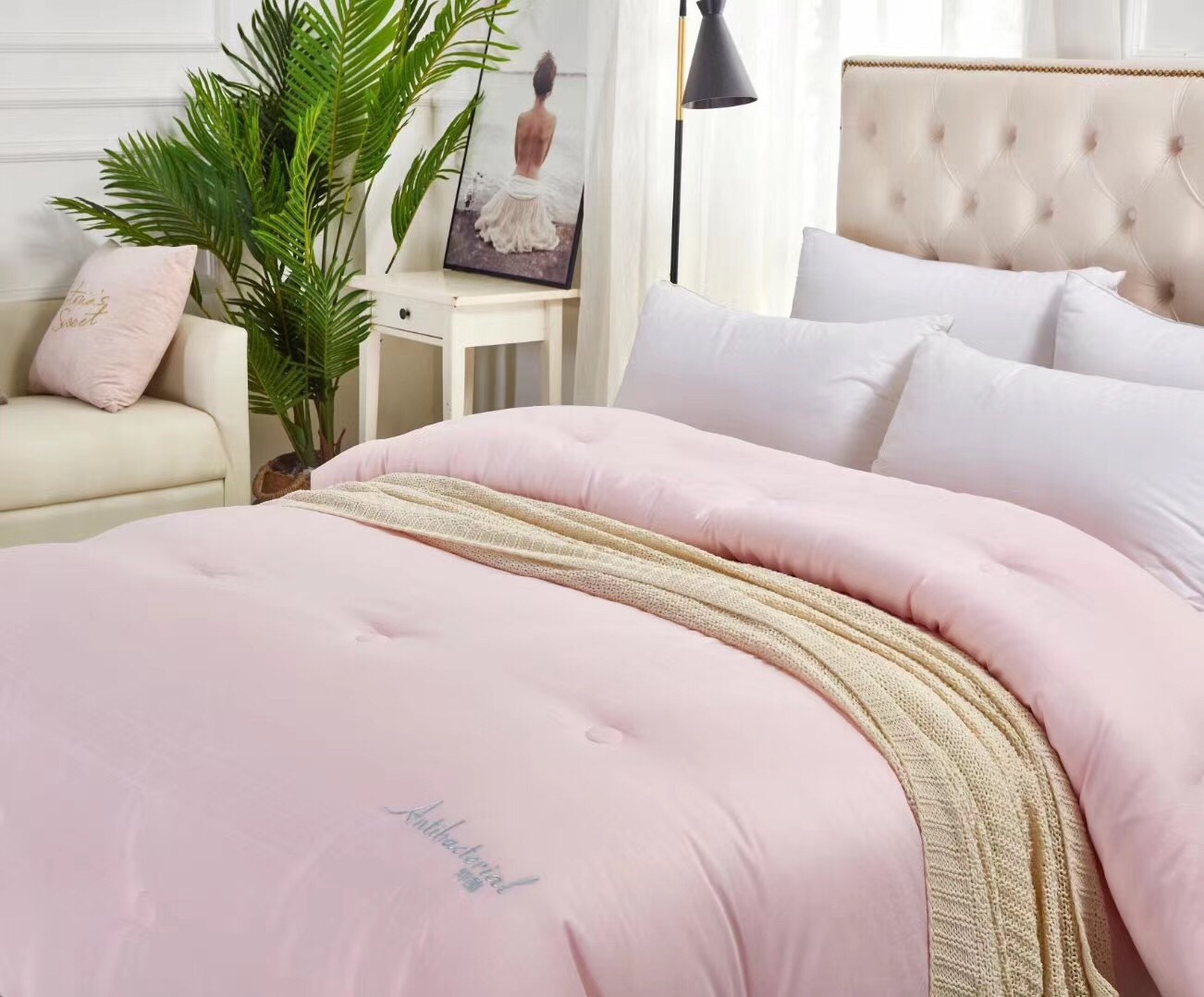Mite-proof and antibacterial winter quilt core, warm pure cotton winter quilt Specification image