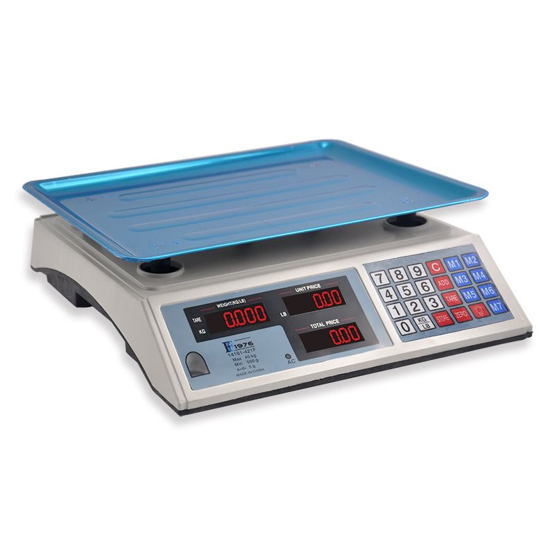 14192-421F electronic pricing platform scale, 40KG/5g pricing scale, commercial scale, export foreign trade English fruit scale, vegetable pricing scale