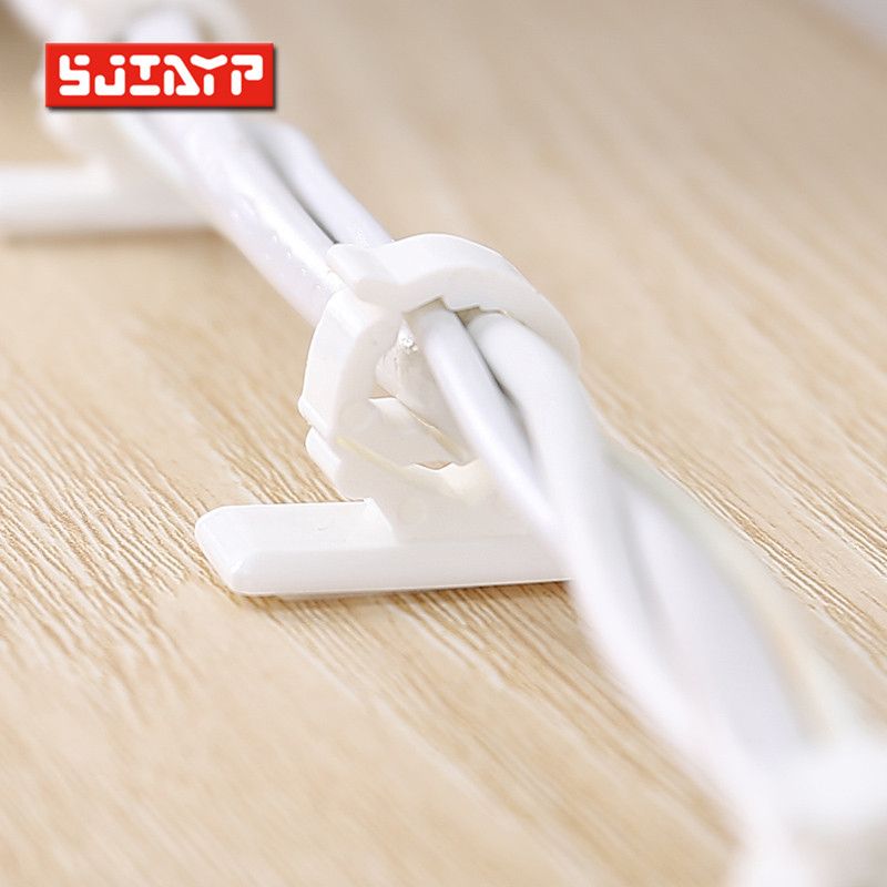 SJIAYP 多用电线网线整理固定夹 电缆理线器集线夹 小号4PCS产品图