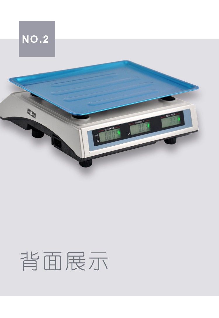 14192-421F electronic pricing platform scale, 40KG/5g pricing scale, commercial scale, export foreign trade English fruit scale, vegetable pricing scale detail image 5