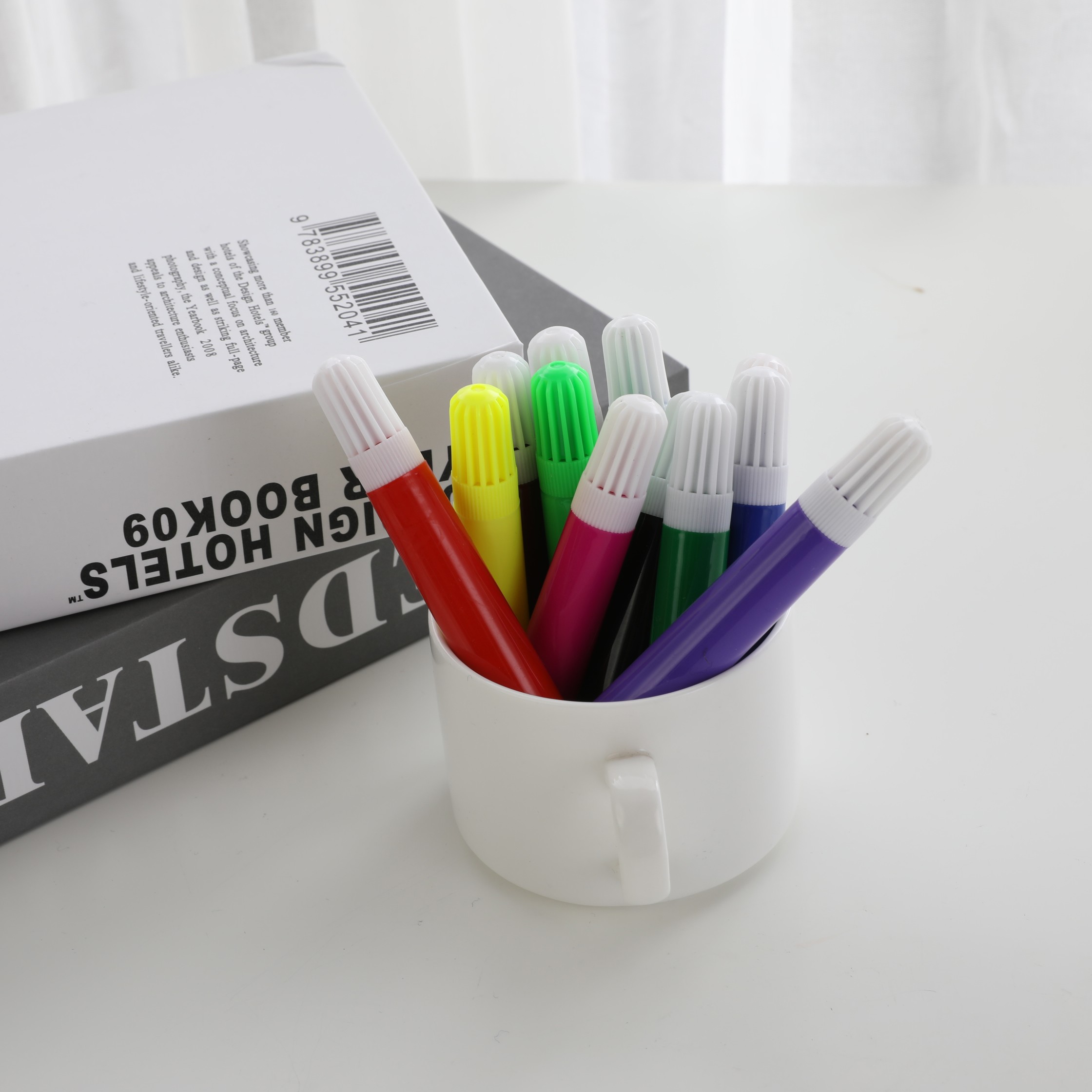 Manufacturers Direct Selling Bulk Thick Head Watercolor Pens Environmental Protection Washable Can Customize Logo 150Pcs Set Pen Wholesale Item Picture