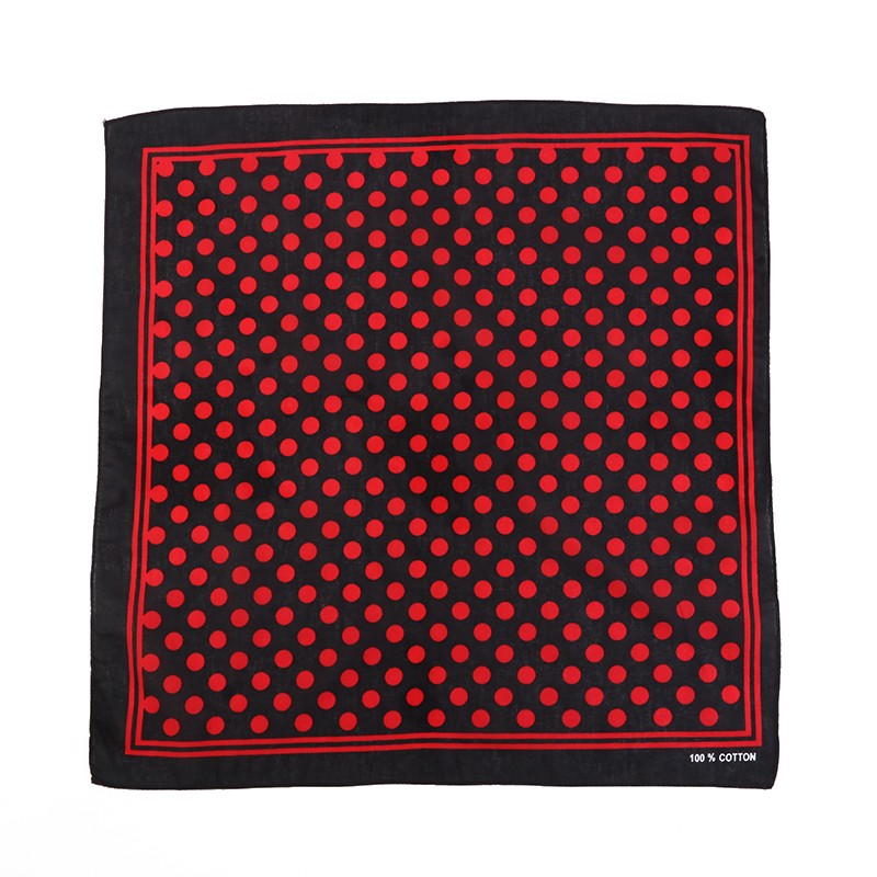 Hao Hao Headscarf Manufacturers Direct For Europe And The United States Men And Women Outdoor Sports Headscarf Hip-Hop All Cotton Polka Dot Small Square Wholesale Magic Headscarf undefined