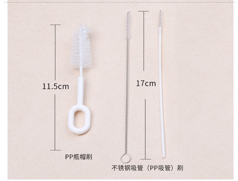 奶瓶刷四件套水杯海绵刷7件套玻璃杯刷长柄360度旋转详情图15