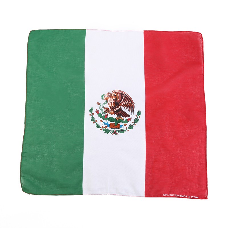 Hao Hao Headscarf Manufacturers Direct For Europe And America Men And Women Outdoor Sports Headscarf Hip-Hop Cotton Flag Square Wholesale Magic Headscarf undefined