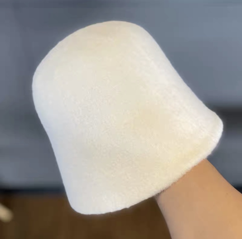 ins Autumn and winter woolen bucket fisherman hat for women, solid color, versatile, Japanese and British retro style, face-enhancing small basin hat trend Specification image