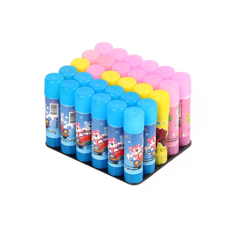 9 grams of cartoon manufacturers direct office learning environmental portable PVA solid adhesive cartoon texture white solid adhesive thumbnail