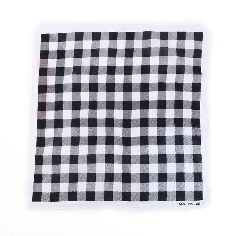 Hao Hao Headscarf Manufacturers Direct For Europe And The United States Men And Women Outdoor Sports Headscarf Hip-Hop Hip-Hop Cotton Checkered Small Square Wholesale Magic Headscarf undefined