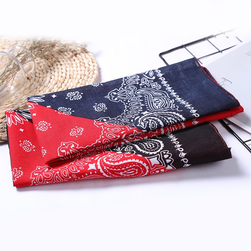 Hao Hao Headscarf Manufacturers Direct For Europe And The United States Men And Women Outdoor Sports Headscarf Hip Hop Cotton Patchwork Small Square Wholesale Magic Headscarf details Picture