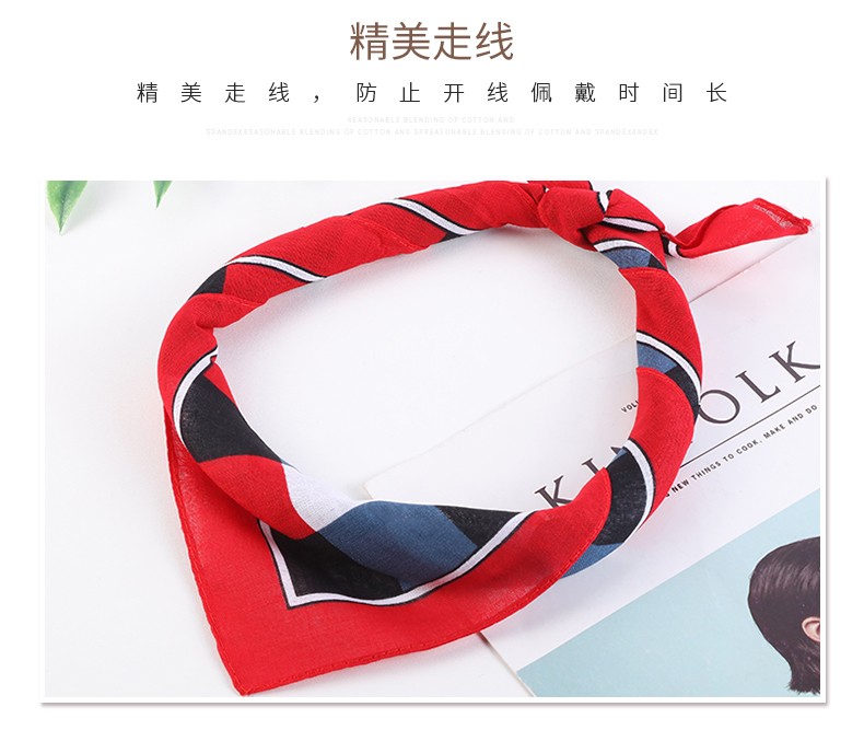 Hao Hao Headscarf Manufacturers Direct For Europe And The United States Men And Women Outdoor Sports Headscarf Hip-Hop Hip-Hop Cotton Checkered Small Square Wholesale Magic Headscarf undefined