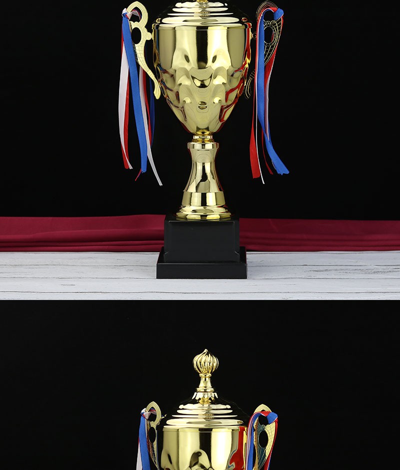 Customized metal trophies, World Cup football trophies, resin trophies, basketball game MVPS, and Champions League trophies, creative customization Specification drawing