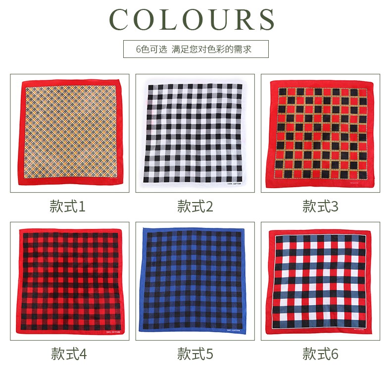 Hao Hao Headscarf Manufacturers Direct For Europe And The United States Men And Women Outdoor Sports Headscarf Hip-Hop Hip-Hop Cotton Checkered Small Square Wholesale Magic Headscarf Application Scenario