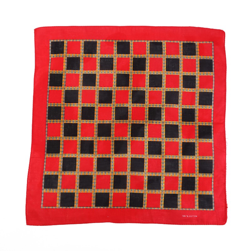 Hao Hao Headscarf Manufacturers Direct For Europe And The United States Men And Women Outdoor Sports Headscarf Hip-Hop Hip-Hop Cotton Checkered Small Square Wholesale Magic Headscarf undefined