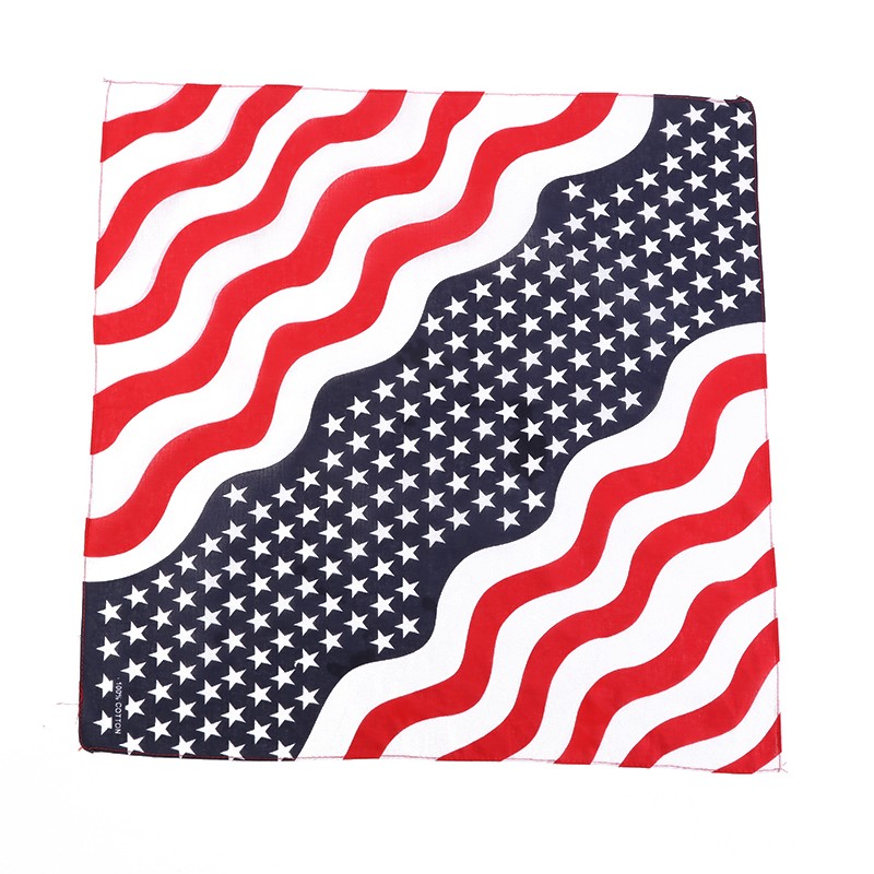 Hao Hao Headscarf Manufacturers Direct For Europe And America Men And Women Outdoor Sports Headscarf Hip-Hop Cotton Flag Square Wholesale Magic Headscarf undefined