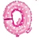 16寸粉色爱心印花铝膜气球 节日派对装扮气球 字母Q图