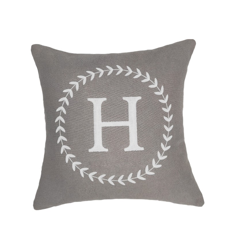Nordic-style letter-shaped pillow cushion cover, simple and modern sofa office backrest sample room headboard pillow cover detail image 3