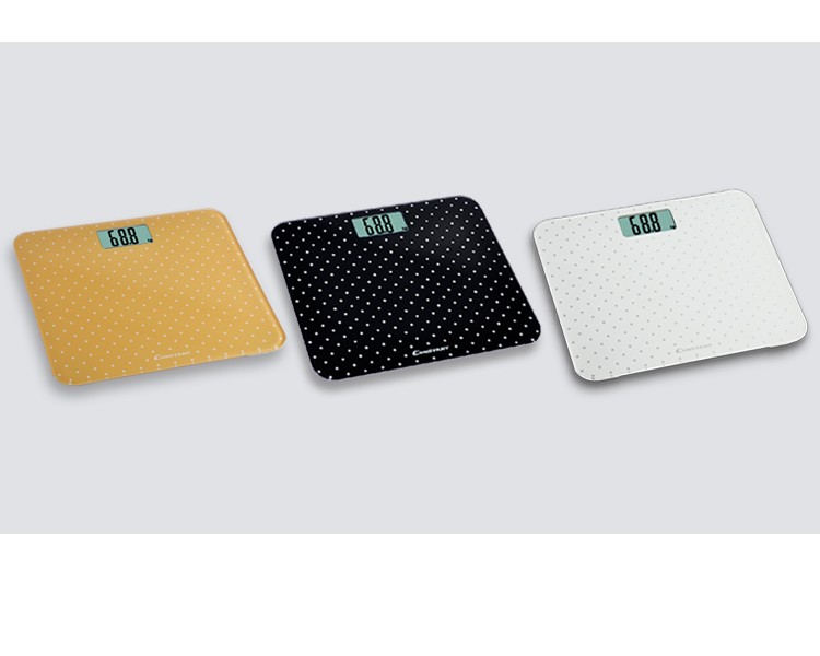 14192-106A spotted pattern wholesale high-quality tempered glass health human body electronic weighing scale detail image 3