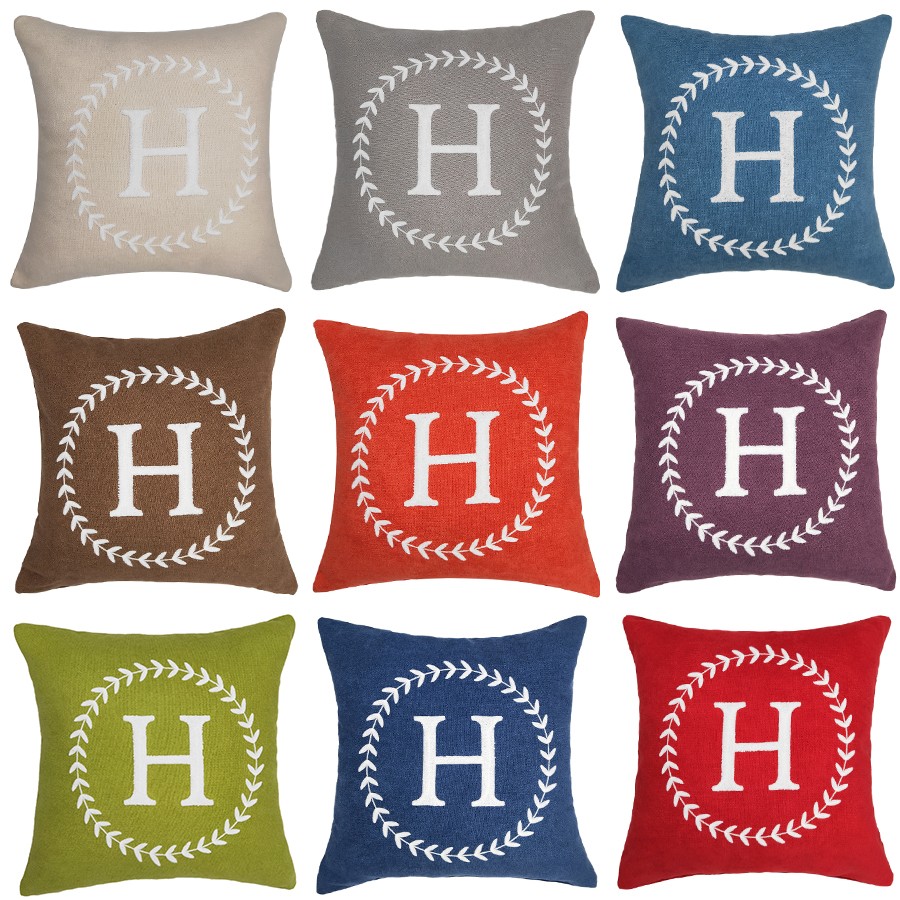 Nordic-style letter-shaped pillow cushion cover, simple and modern sofa office backrest sample room headboard pillow cover detail image 1