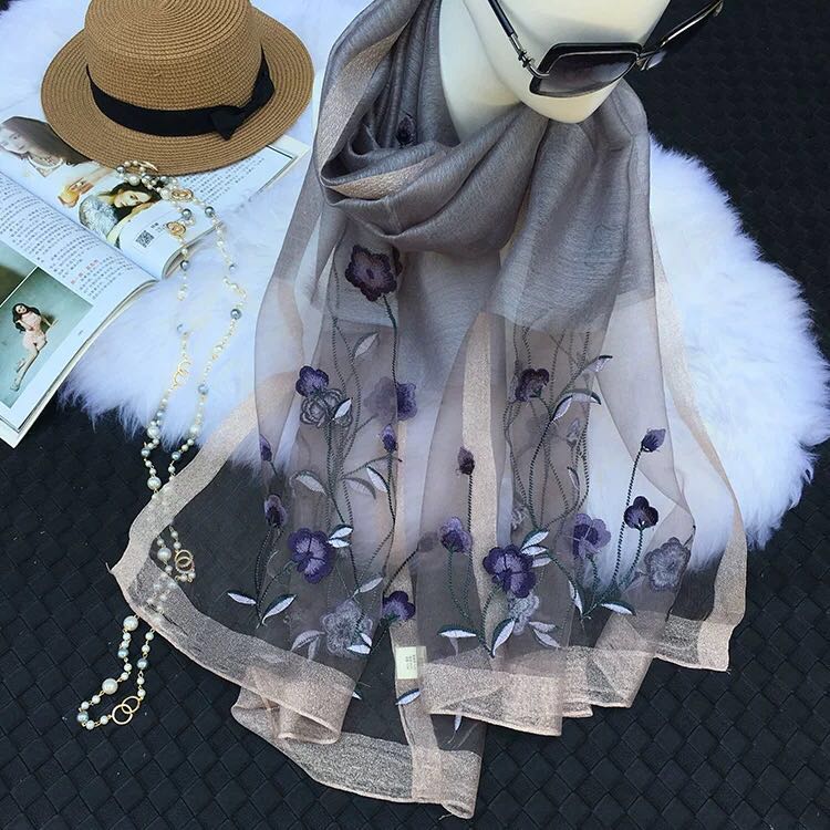 冬季女士保暖清新典流苏仿围巾时