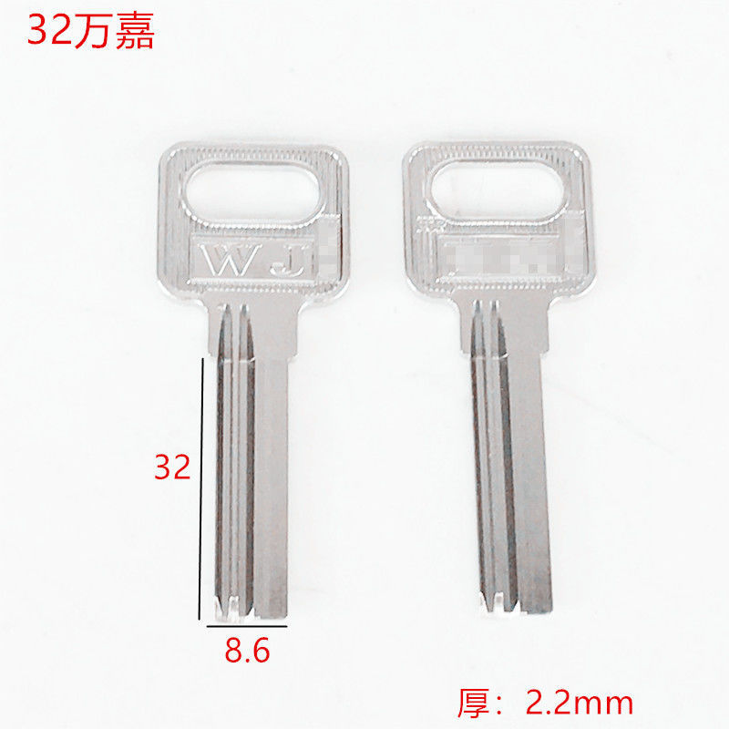 Todos mango de cobre wanja llave embrión corto medio largo largo ordenador perforado llave embrión puerta de seguridad llave de cobre detail image 7