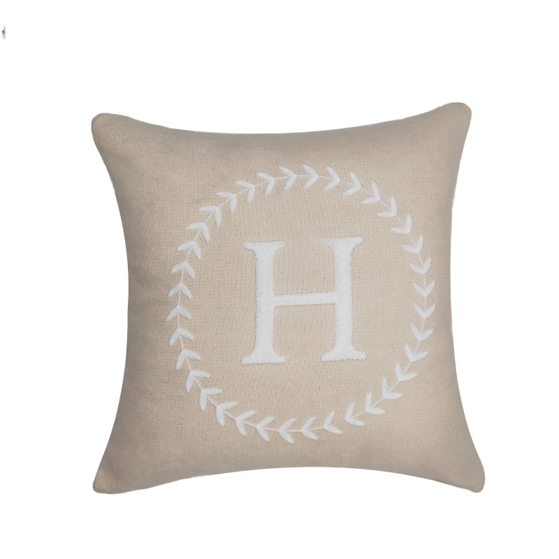 Nordic-style letter-shaped pillow cushion cover, simple and modern sofa office backrest sample room headboard pillow cover detail image 2