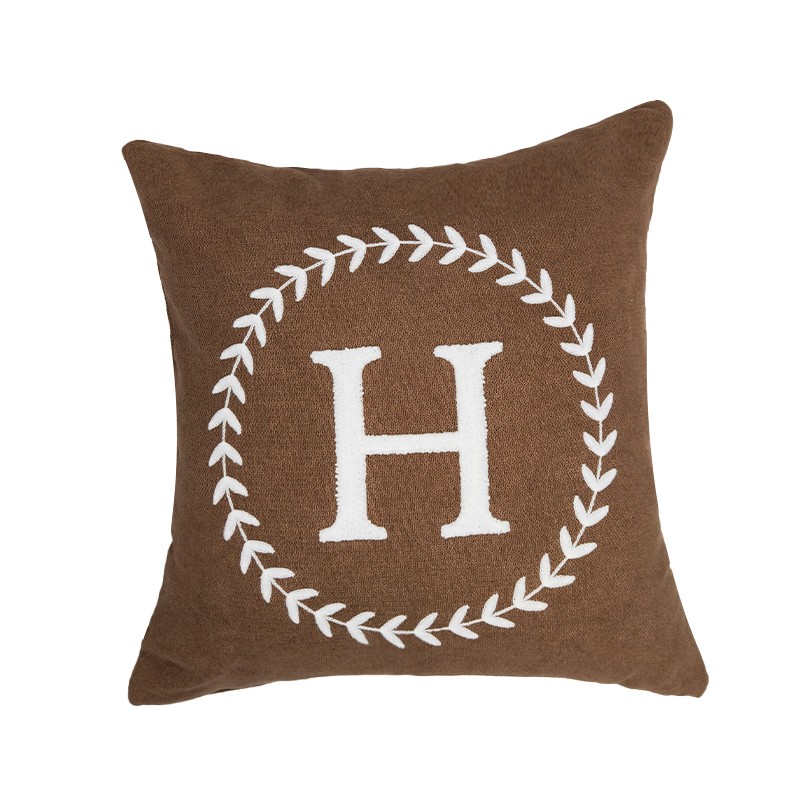 Nordic-style letter-shaped pillow cushion cover, simple and modern sofa office backrest sample room headboard pillow cover detail image 9