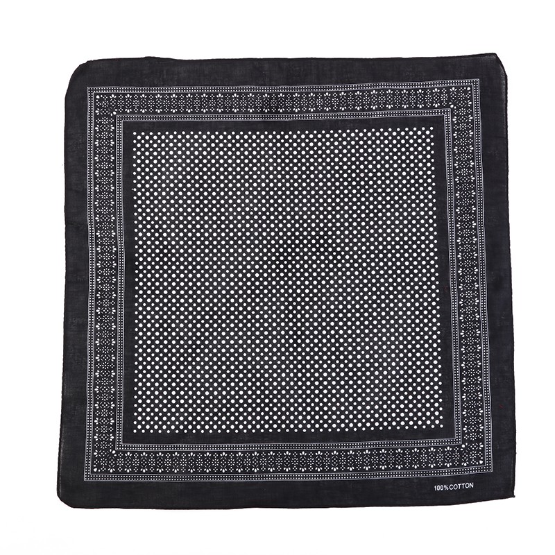 Hao Hao Headscarf Manufacturers Direct For Europe And The United States Men And Women Outdoor Sports Headscarf Hip-Hop All Cotton Polka Dot Small Square Wholesale Magic Headscarf undefined
