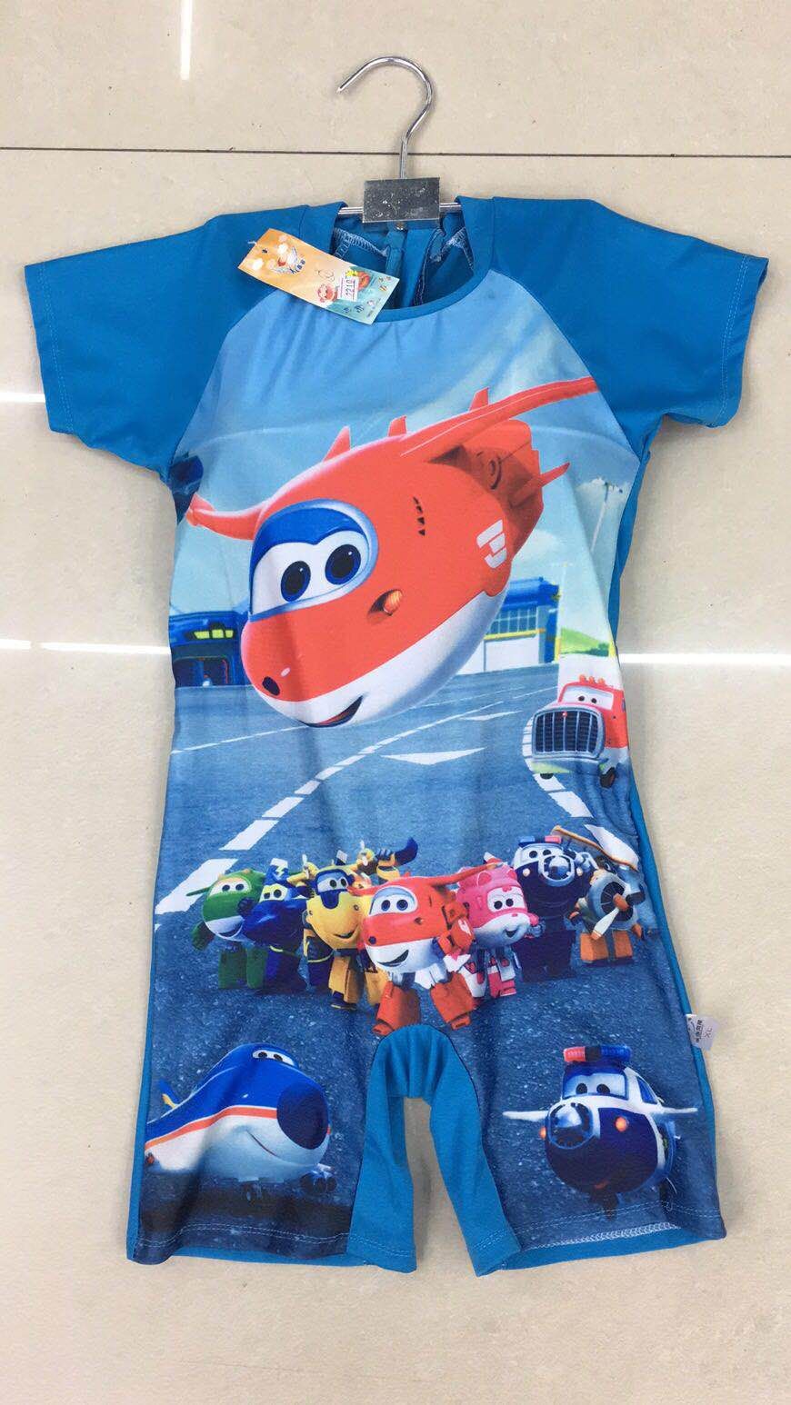 Children's Swimsuit Boys One-Piece Medium Children Boys Teen Student Swimming Trunks Set Large Size Sun Protection Swimsuit